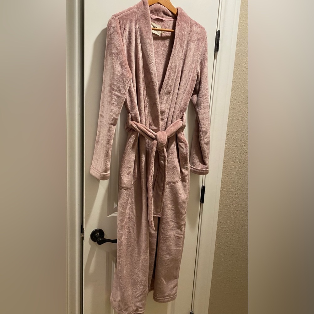 BNWT UGG Marlow Double Fleece Robe in Dusk Pink!